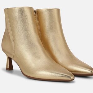 Naturalizer Deesha Leather Ankle Booties Kitten Heel Side Zip Size 6.5